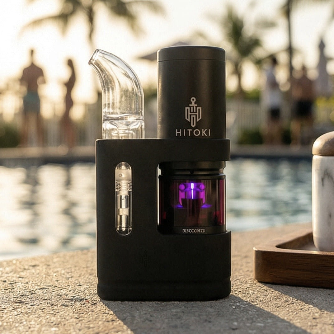 Hitoki in poolside light