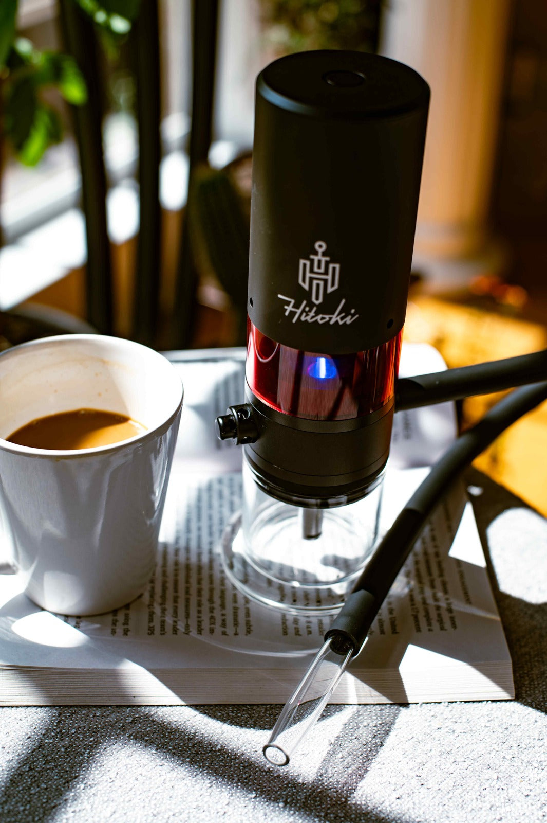 Hitoki beside a coffee ritual